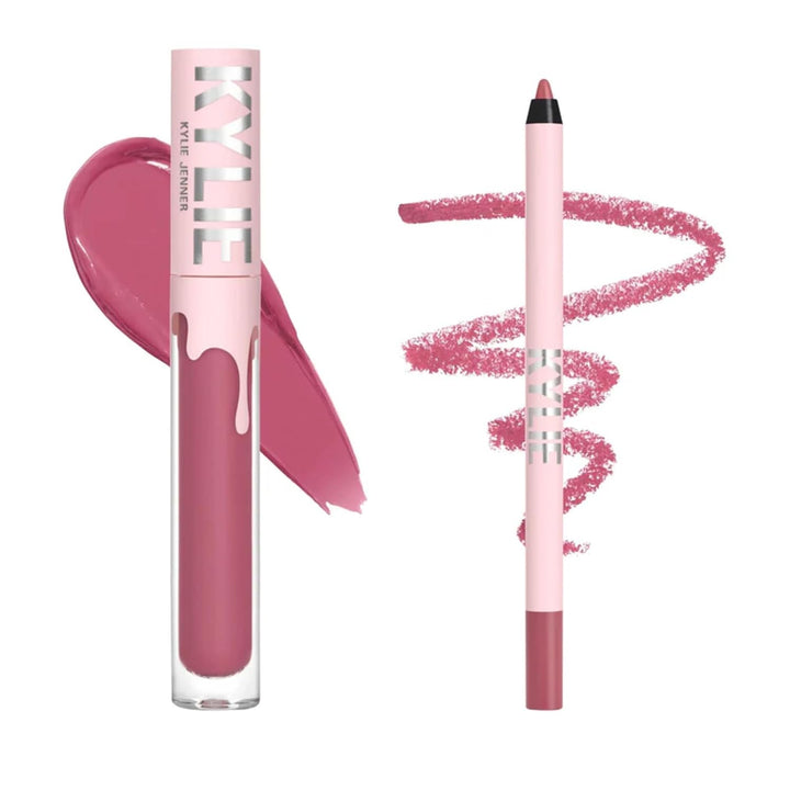 Kylie Cosmetics Liquid Lipskick y Kit de Delineador de Labios - ton...