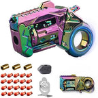 Juguetes sensoriales de metal para adultos con pistola: anillo para la ansiedad para hombres, alivio del estrés, alivio del estrés, alivio del estrés, para concentración de dedos, oficina, estudio, vi
