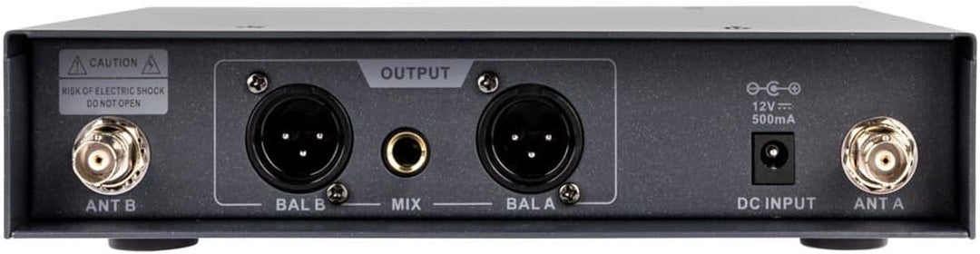 Monoprice Sistema de micrófonos inalámbricos de mano dual UHF de 20...