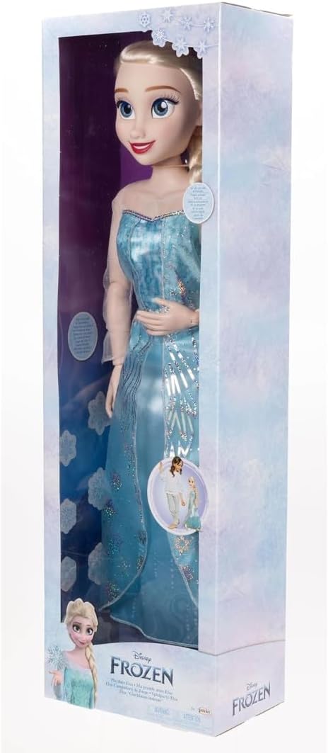 JAKKS Pacific Frozen Playdate Elsa - Muñeca de 32 pulgadas de alto