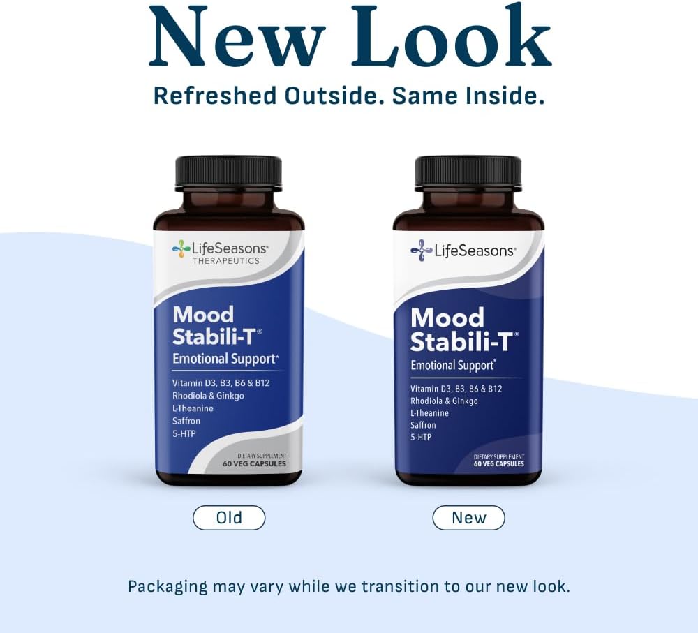 LifeSeasons Mood Stabili-T Suplemento de apoyo emocional y equilibr...