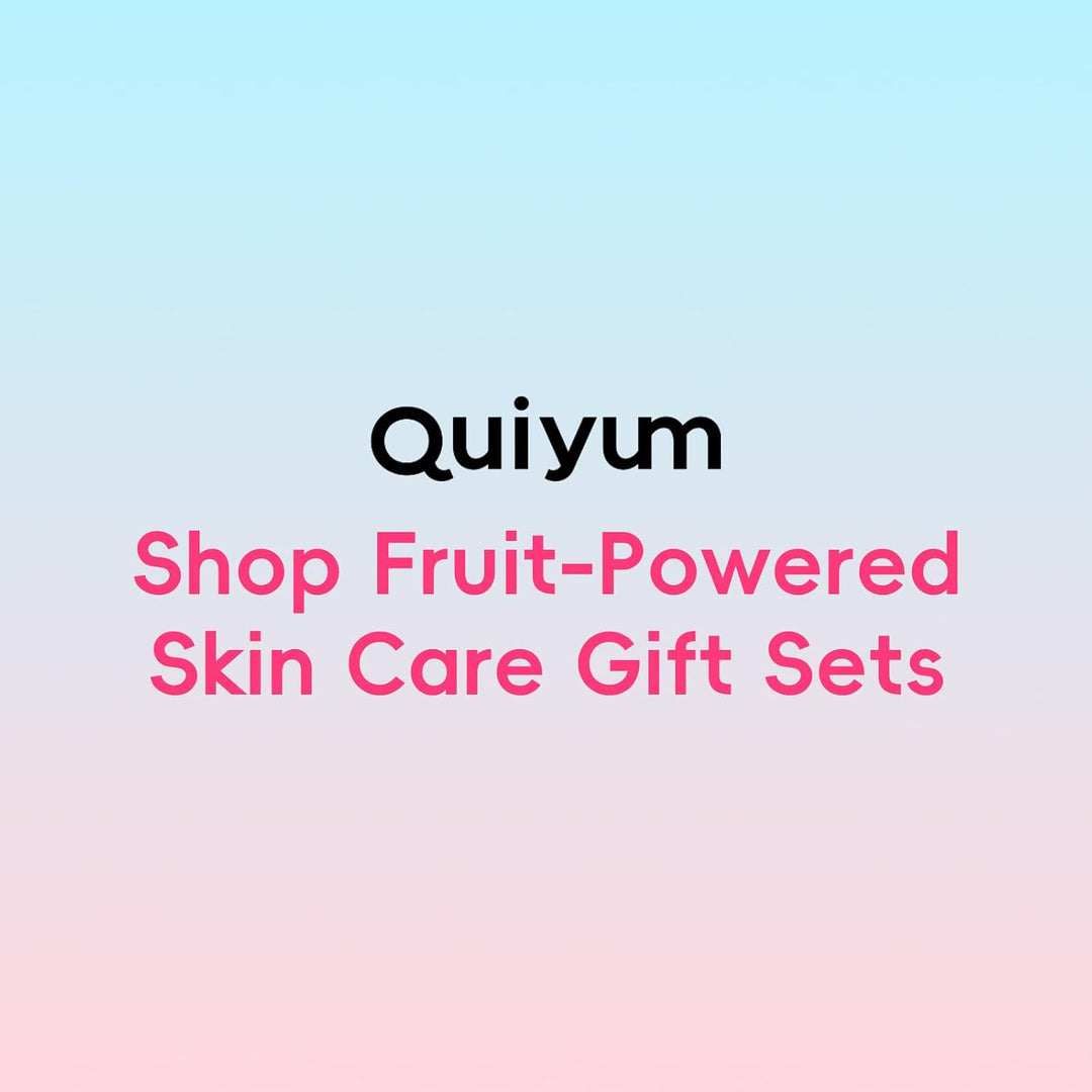 QUIYUM Set de regalo para el cuidado de la piel de frutas, rutina 6...