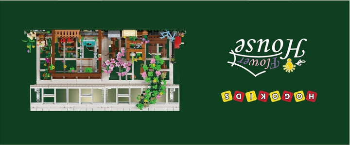 HOGOKIDS Juego de construcción de casa de flores con luz