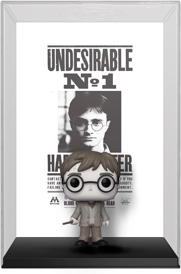 Funko Pop! Estuche de exhibición: Harry Potter - Póster de Harry buscado, Exclusivo de Amazon