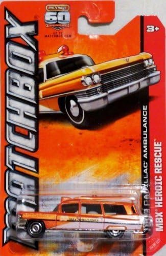 2013 Matchbox 1963 Cadillac Ambulancia MBX Heroic Rescue