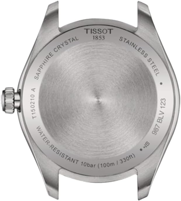 Tissot PR 100, cuarzo suizo, 1.339 en, esfera plateada, reloj unisex
