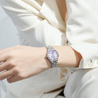 Reloj OLEVS para Mujer, Reloj de Plata para Mujer, Reloj de Vestir con Diamantes, Relojes para Mujeres con Pequeña Correa, Reloj de Lujo de Acero Inoxidable Resistente al Agua, Reloj Analógico de