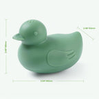 haakaa Dinky Splash Duck - Juguete de baño de silicona para bebé, desmontable y libre de moho, juguetes de silicona de grado alimenticio, juguetes de bañera para apretar, juguetes flotantes para tina para bebés de 6 meses