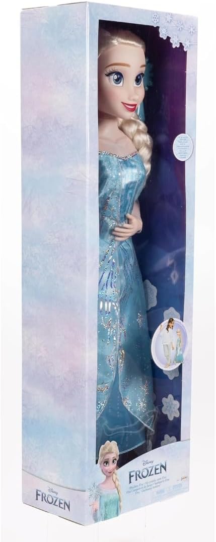 JAKKS Pacific Frozen Playdate Elsa - Muñeca de 32 pulgadas de alto