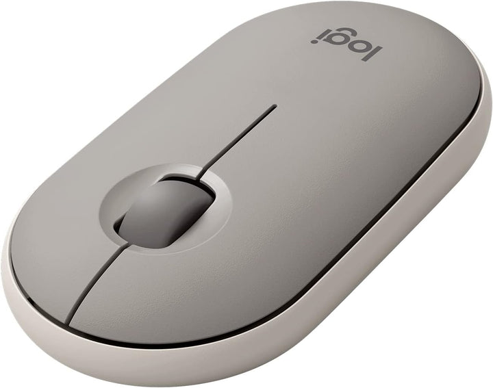 Logitech Pebble - Mouse inalámbrico con Bluetooth o receptor de 2,4...