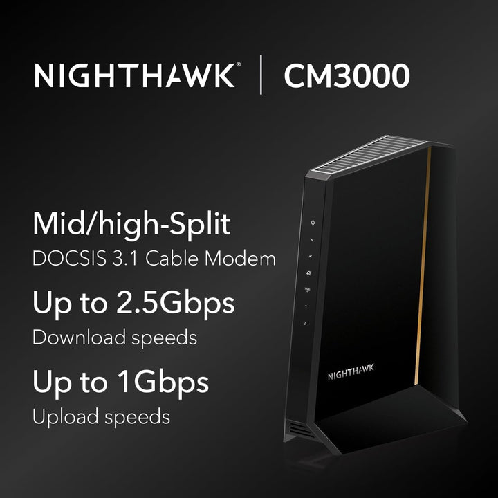 NETGEAR Nighthawk DOCSIS 31 Cable módem de división