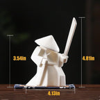 EAEMDY Figura de Samurái Figurilla Estatua de Guerrero Japonés Decoración para Mesa Habitación, Soporte de Incienso para Quemador de Varillas Soporte de Varillas de Incienso, Decoración de Figurilla