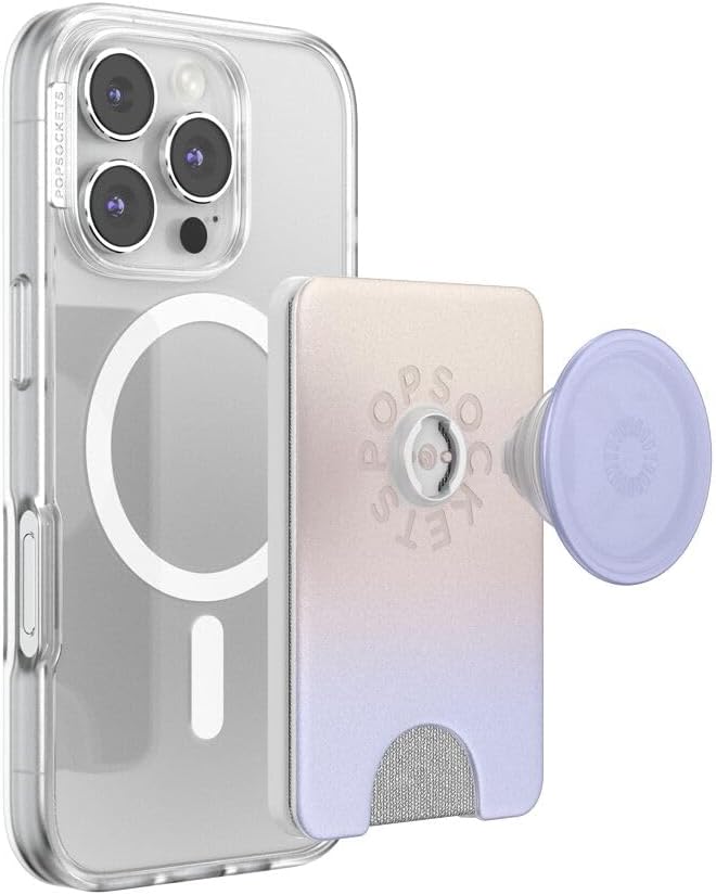 PopSockets - Cartera para teléfono MagSafe con agarre, neblina matutina
