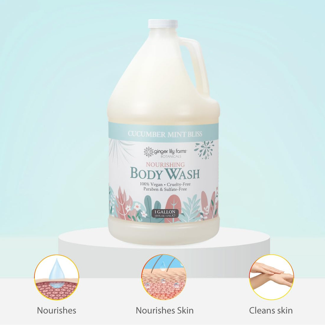 Ginger Lily Farms Botanicals - Jabón corporal nutritivo, 100% vegan...