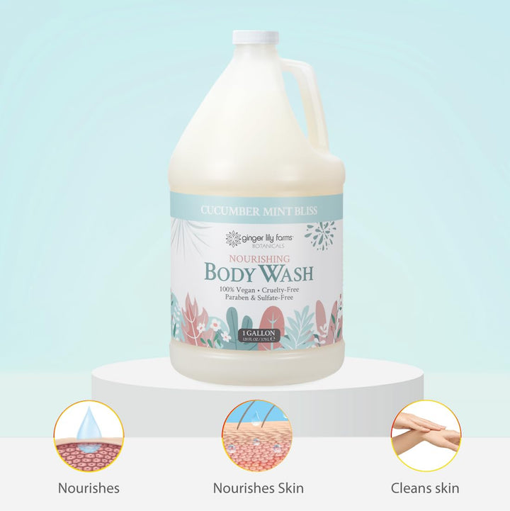 Ginger Lily Farms Botanicals - Jabón corporal nutritivo, 100% vegan...