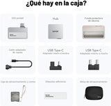 Lexar SSD portátil Go de 1 TB con concentrador, lectura de 1050 MB\...