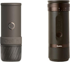 OutIn Mino con Fino, máquina de café eléctrico portátil con molinillo de café eléctrico portátil (café y marrón)