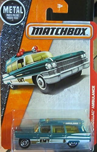 Matchbox - 2016 MBX Heroic Rescue 63 Cadillac Ambulancia
