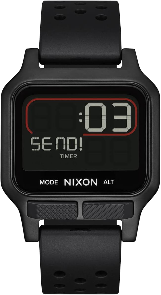NIXON Heat A1320-100M Reloj Digital de Entrenamiento y Running Resistente al Agua