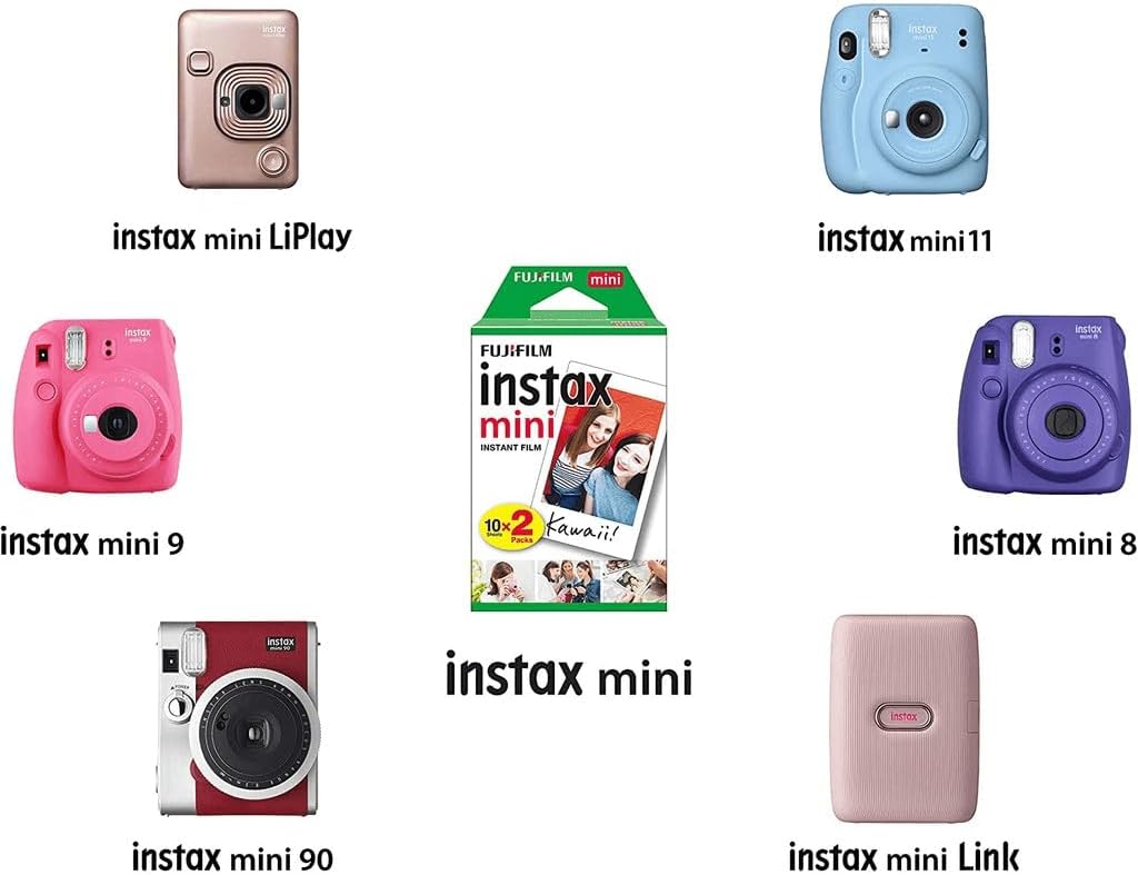 Fujifilm Instax Mini Película Instantánea de Luz Diurna ISO 800, 3...