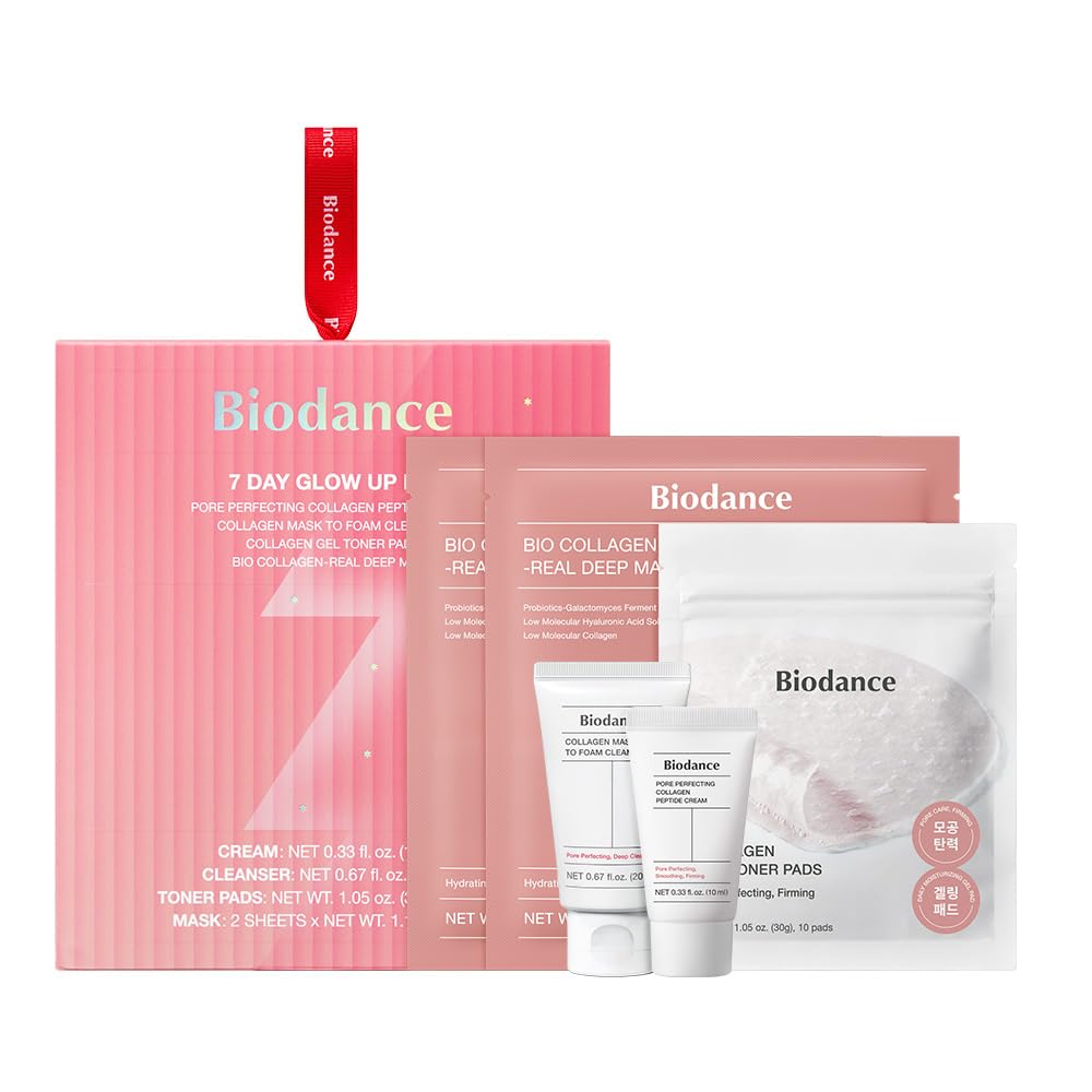 BIODANCE Kit de brillo para 7 días: juego de regalo de colágeno par...