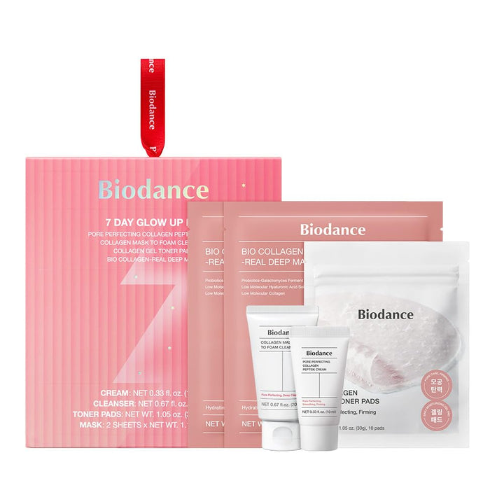 BIODANCE Kit de brillo para 7 días: juego de regalo de colágeno par...
