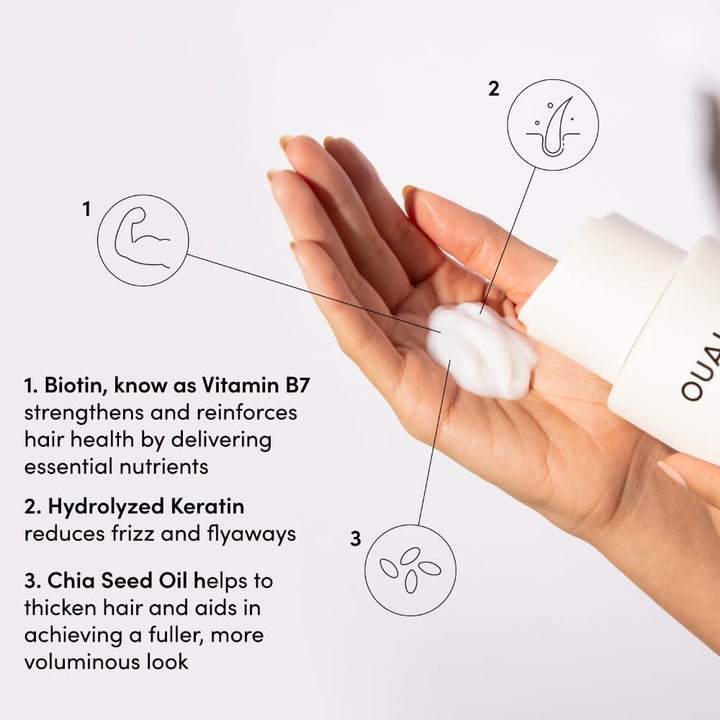 OUAI Juego de champú y acondicionador para cabello fino, tamaño de...