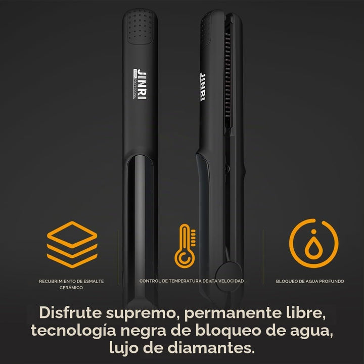 JINRI Plancha plana de 1 pulgada, plancha de pelo con tecnología an...
