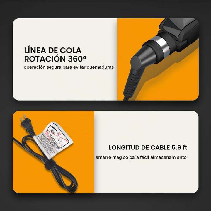 JINRI Plancha plana de 1 pulgada, plancha de pelo con tecnología an...