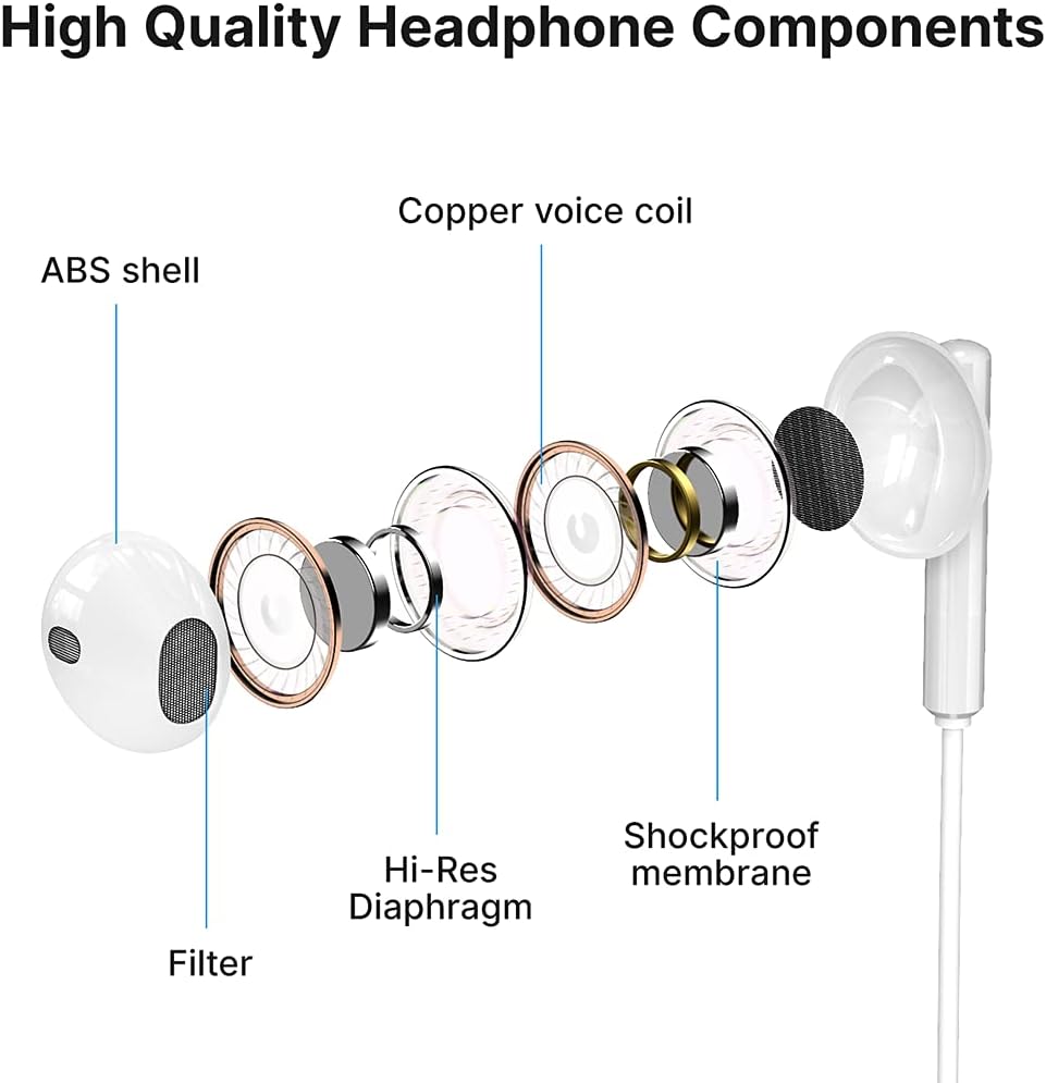 Auriculares para iPhone auriculares Lightning con cable