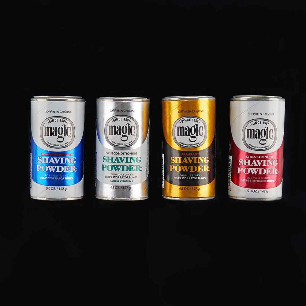 Magic Soft Sheen Carson Magic - Polvo de afeitar de fuerza regular,...