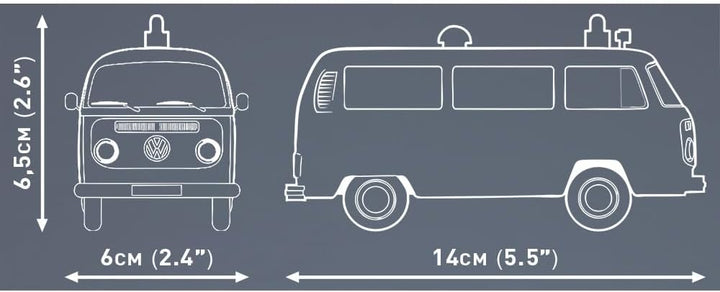 COBI Action Town Volkswagen T2B Krankenwagen Vehículo