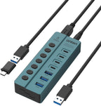 ONTEN, hub USB 3.0 de 7 puertos