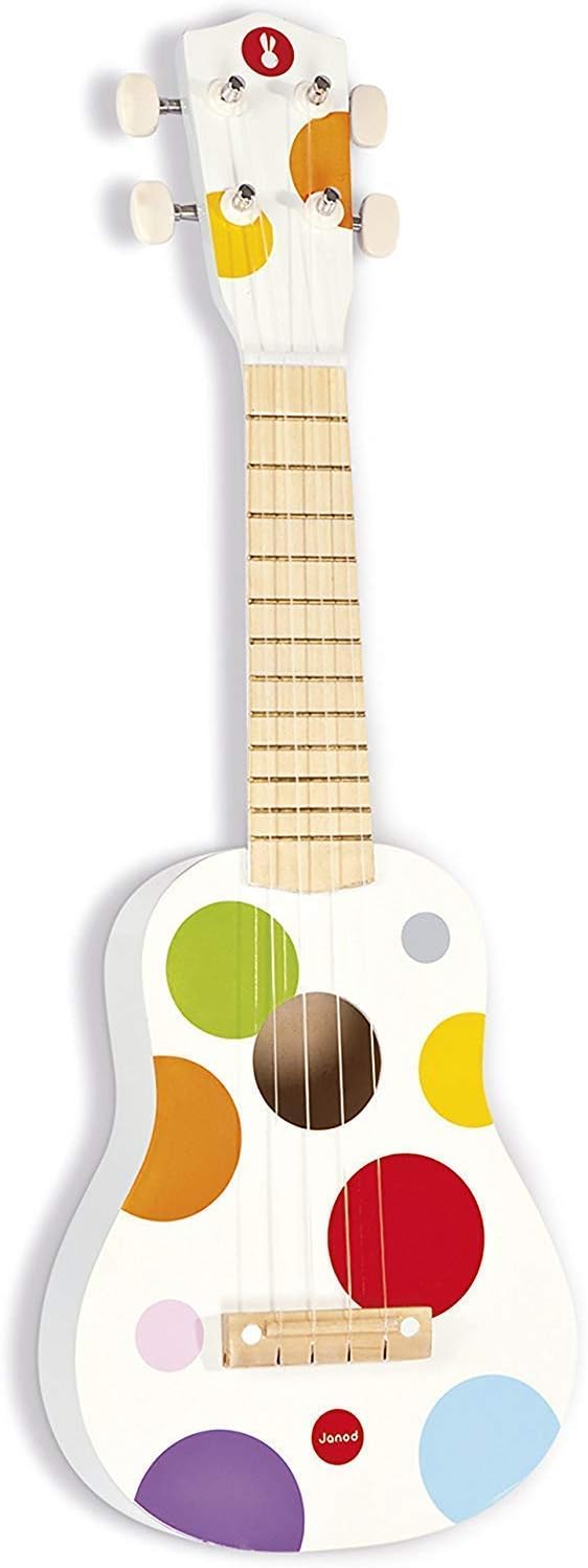 Janod - Confeti - Ukelele infantil - Estilo - Paquete de 1