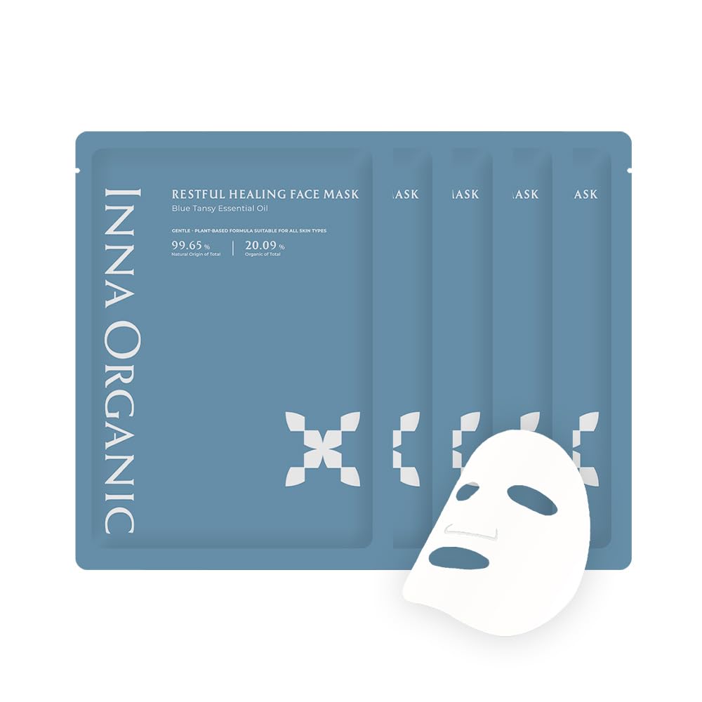 INNA ORGANIC Mascarilla de hoja \u2013 Curación reparadora, belleza...
