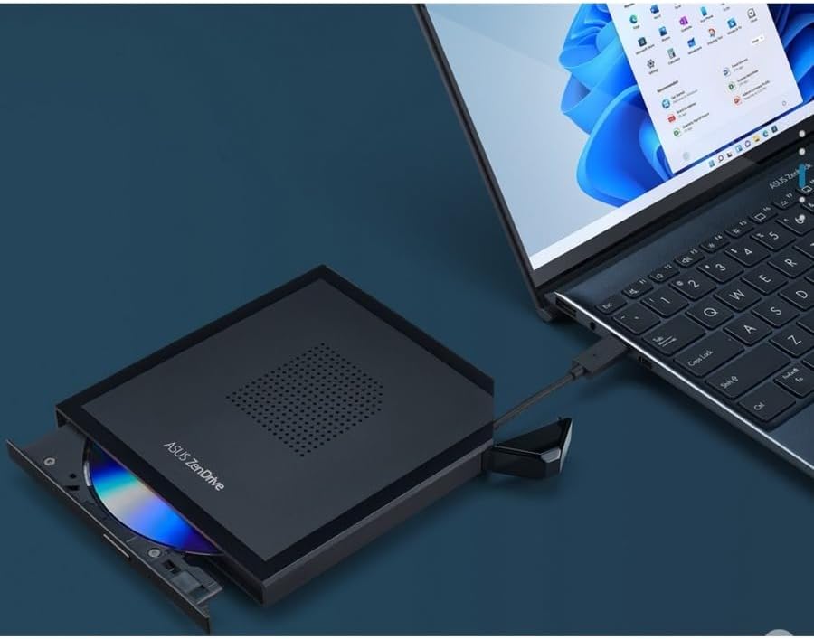 ASUS ZenDrive V1M Unidad de DVD externa y escritora con diseño de a...