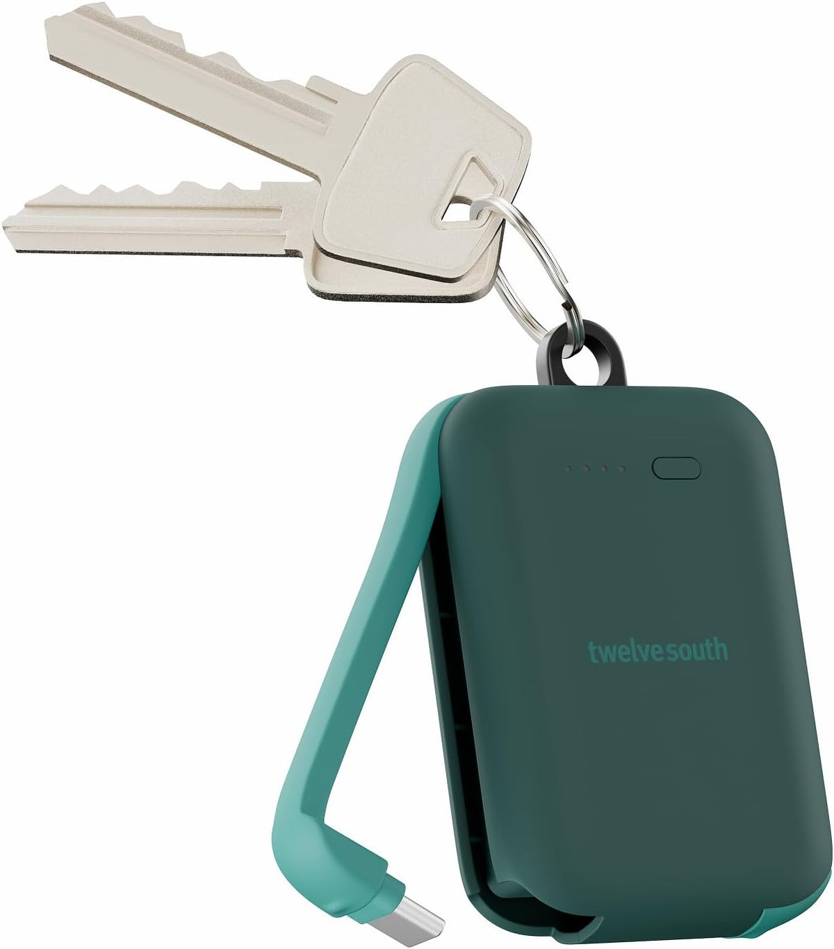 Twelve South PowerClip - Mini cargador portátil con cable USB-C int...