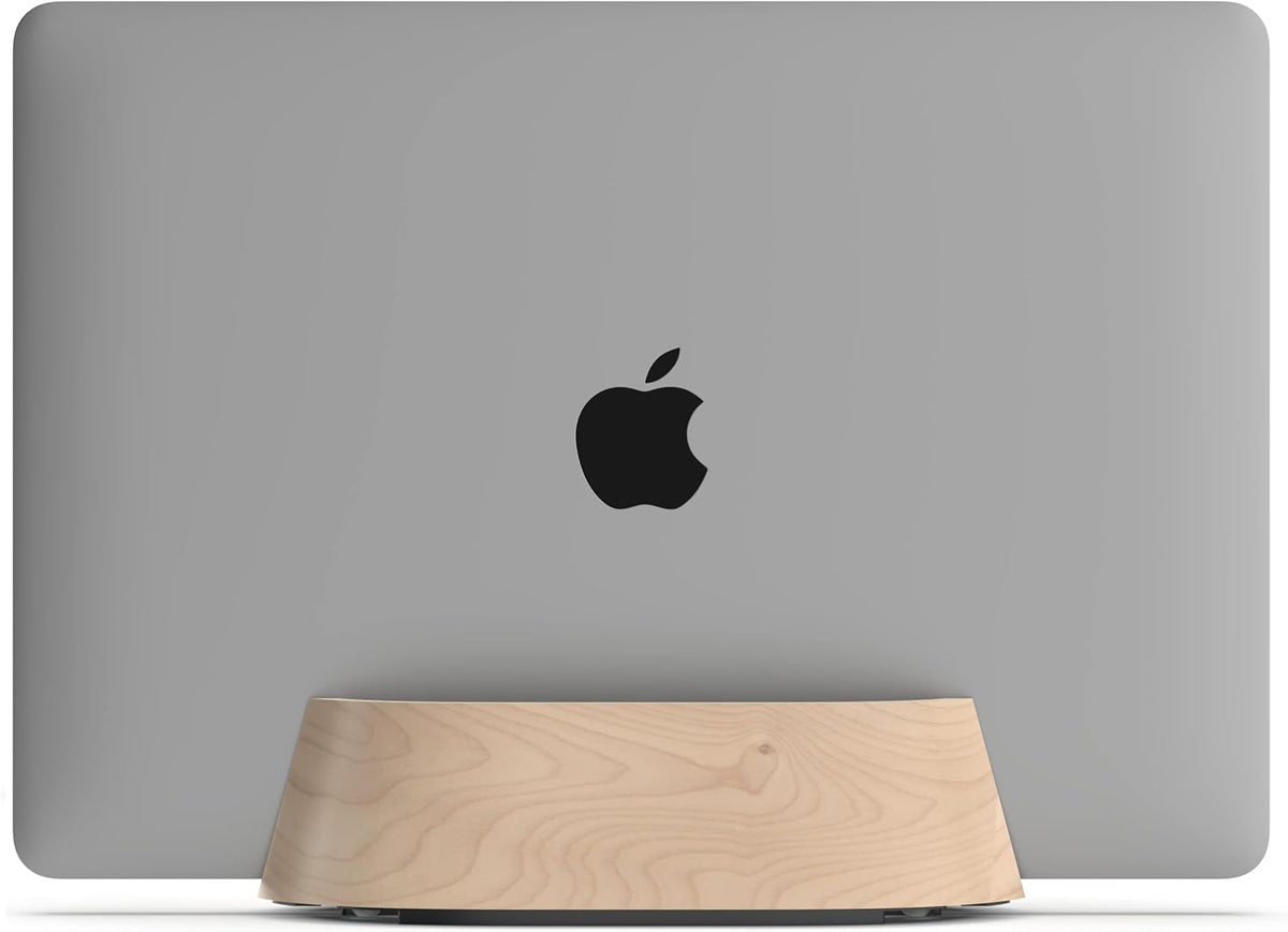 HumanCentric Soporte vertical para laptop en madera de arce, soport...