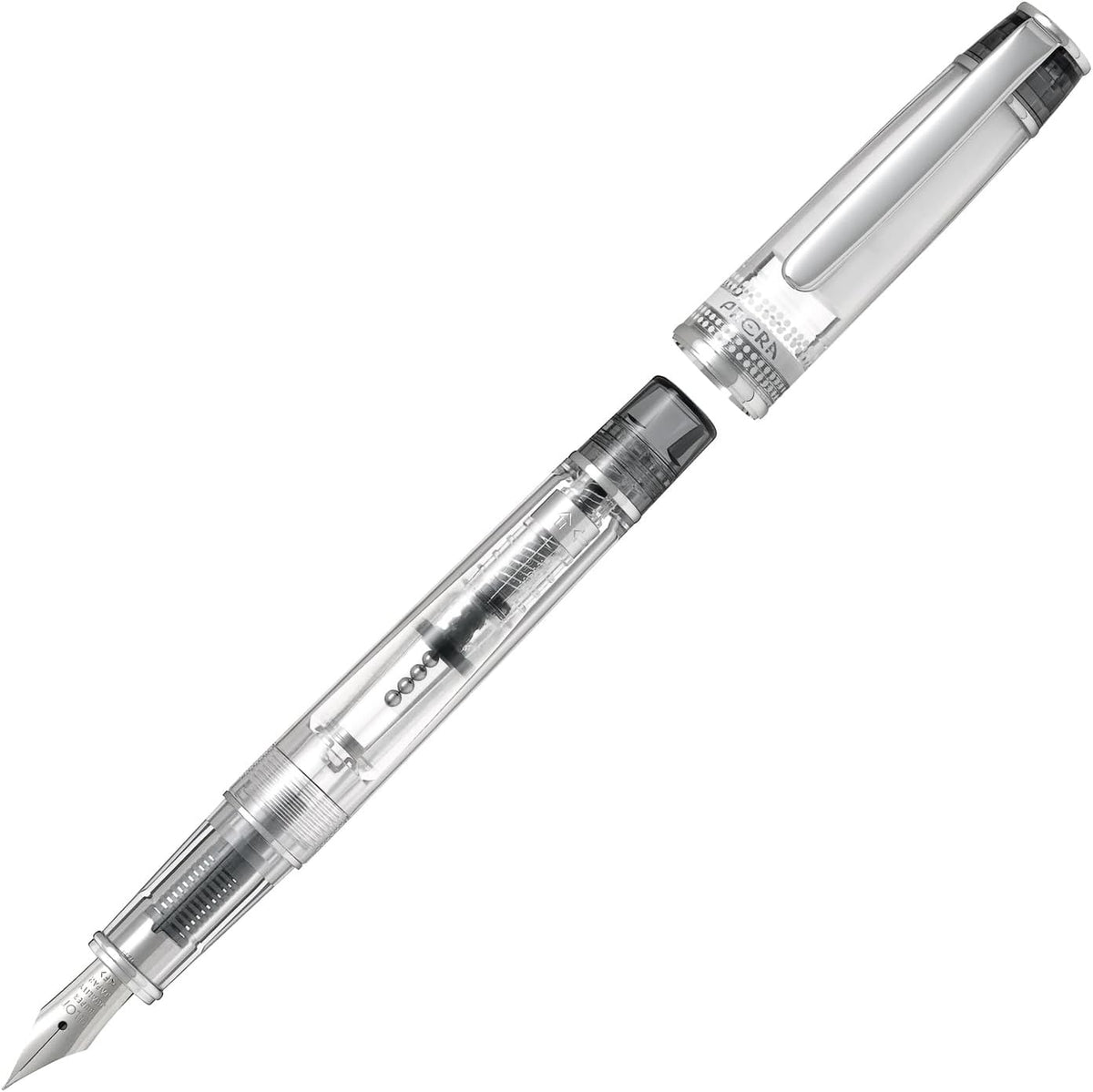 PILOT PFPR1TBF PRERA - Pluma estilográfica, a juego de colores, F, punta fina, negro transparente