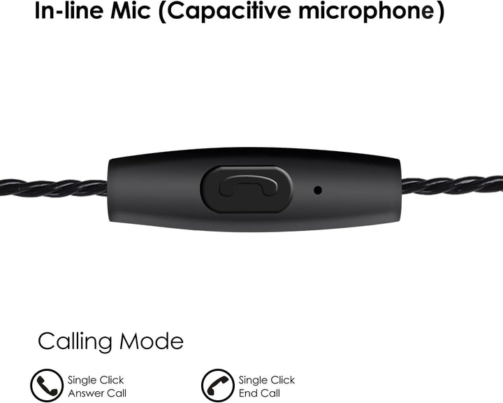 DCMEKA Auriculares de Monitor In-Ear, Auriculares Estéreo HiFi IEM,...