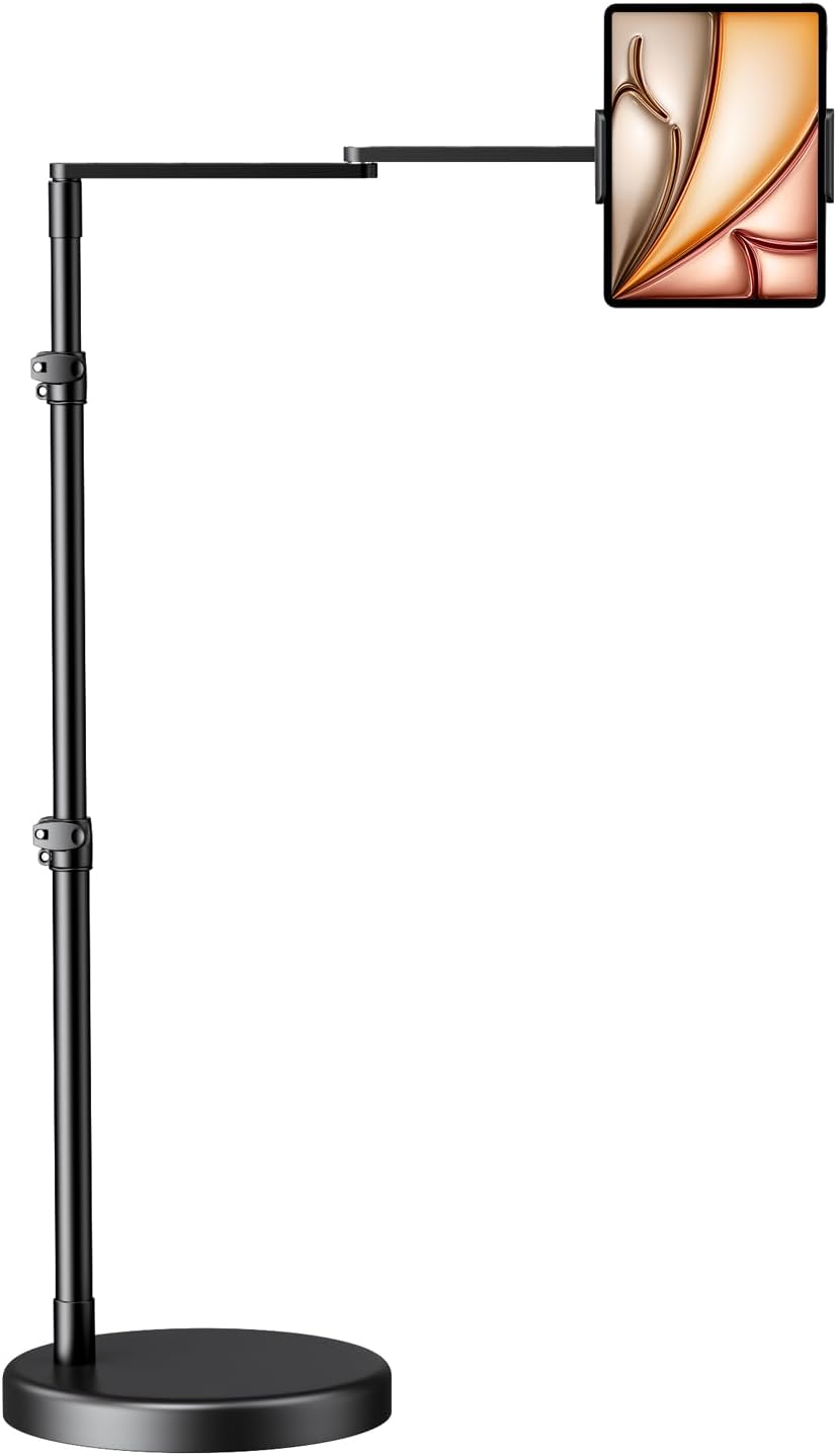 elitehood Soporte de aluminio resistente para iPad para cama, piso de