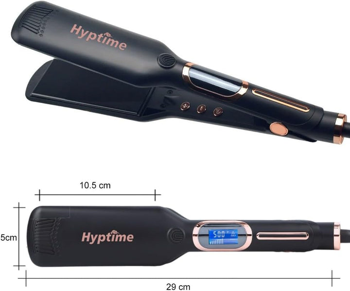 HYPTIME Plancha plana de cerámica de titanio de 2 pulgadas, control...