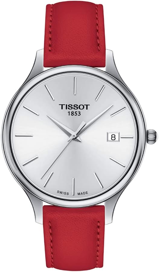 Tissot Bella Ora, cuarzo suizo, 1.496 en, esfera plateada, reloj para mujer