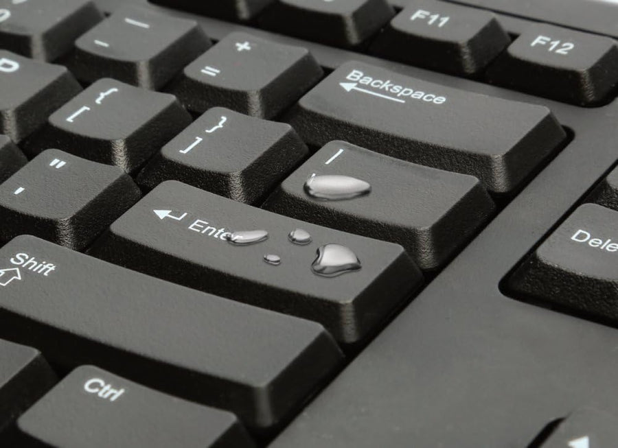 Kensington Teclado Valu con cable, teclado QWERTY, 104 teclas, negr...