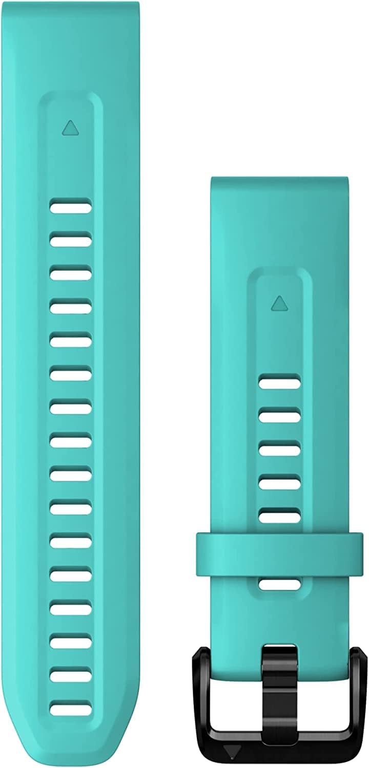 Correas QuickFit Garmin (20 mm), aptas para selecciones de fēnix-, epix-, Descent-, D2-, Instinct- y Approach de relojes inteligentes, Accesorio original, Silicona