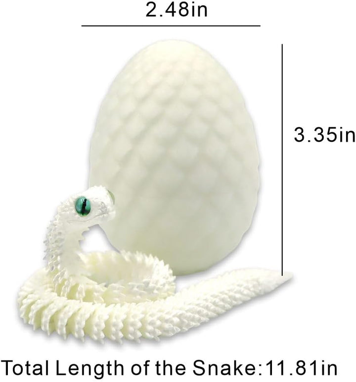 Vantico Huevo de serpiente impreso en 3D con serpiente