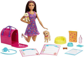 Set de Muñeca de Adopción de Cachorro Barbie y Accesorios con Cambi...