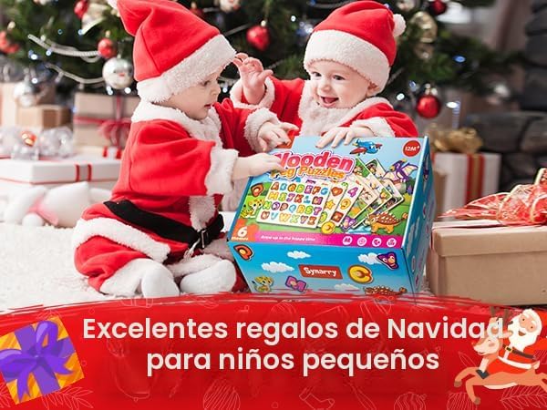SYNARRY Rompecabezas de madera para niños pequeños de 1 a