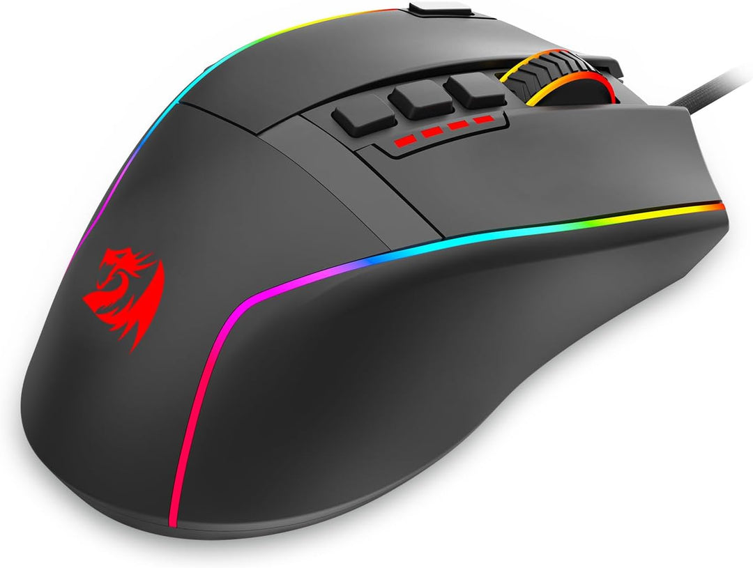 Redragon Ratón para juegos, mouse para juegos con cable con sensor...
