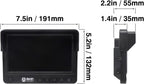 Sistema de cámara de respaldo profesional 1080P de 7 pulgadas para camiones comerciales, vehículos recreativos, equipos pesados, monitor AHD diseñado en Alemania, visión nocturna, impermeable IP69K, cámara de marcha atrás resistente con certificación ECE